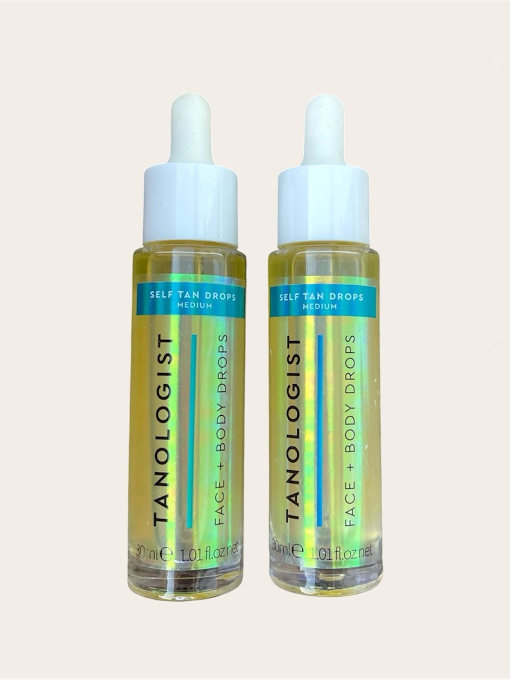 Tanologist Self Tan Drops Medium - Face & Body Drops 2 Pack